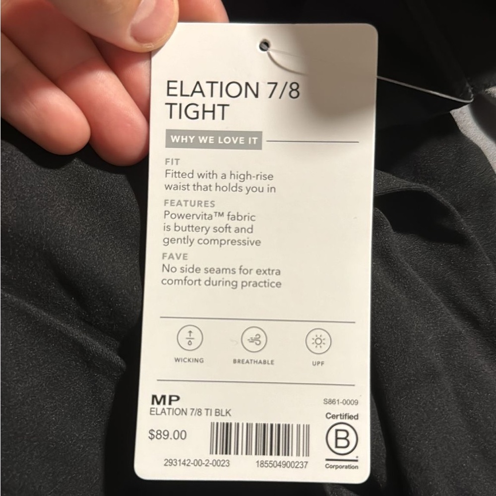 Athleta Elation 7/8 Tight // Black #293142 - Picture 16 of 16